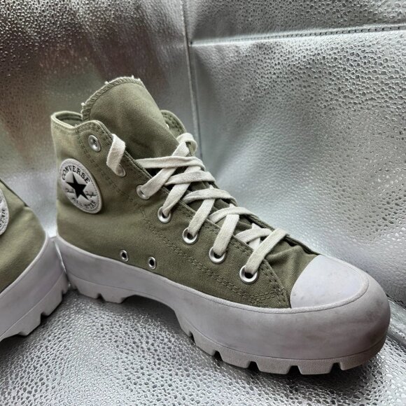 Size 8 Converse Chuck Taylor‎ All Star Womens Hi Lugged Platform Shoes 571114C - Picture 4 of 11